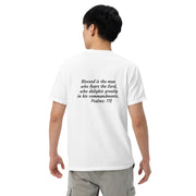 High Value Man T-Shirt (black writing)