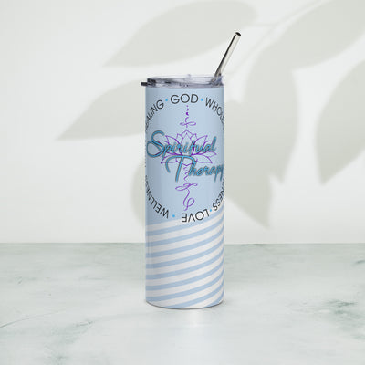 Spiritual Therapy tumbler (cool blue)