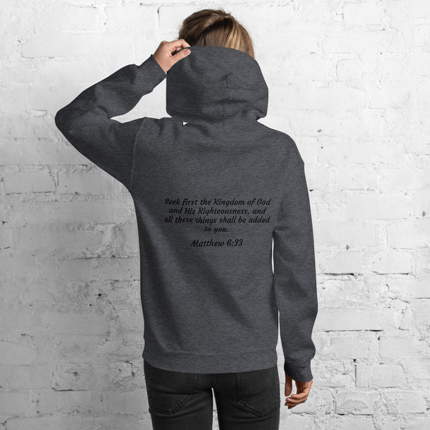 Women Kingdom Verified Hoodie (Scripture in black)