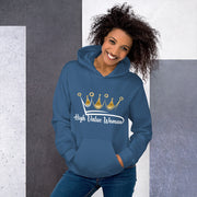 High Value Woman Hoodie (white writing)