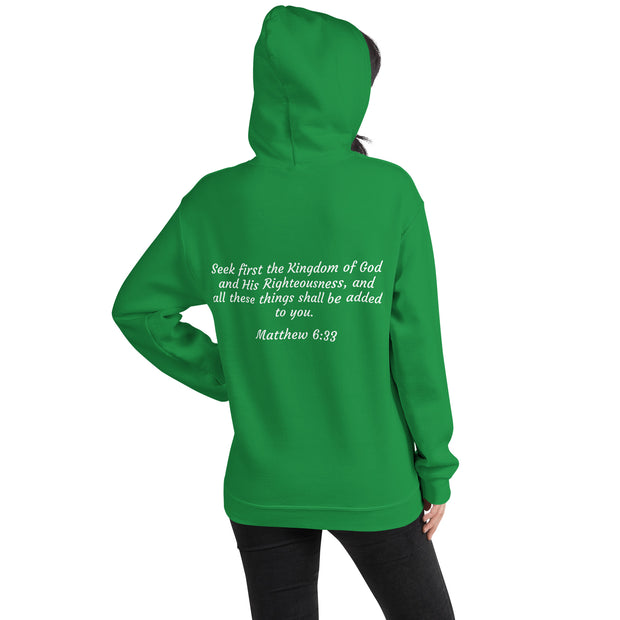 Women Kingdom Verified Hoodie (Scripture in white)