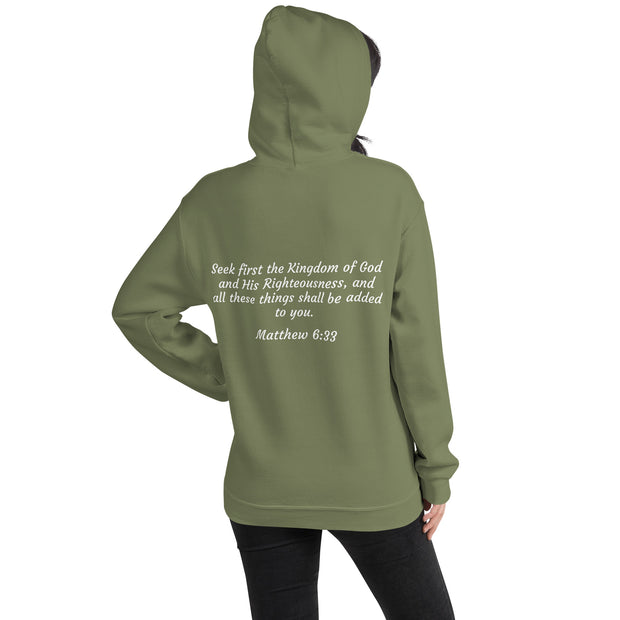 Women Kingdom Verified Hoodie (Scripture in white)