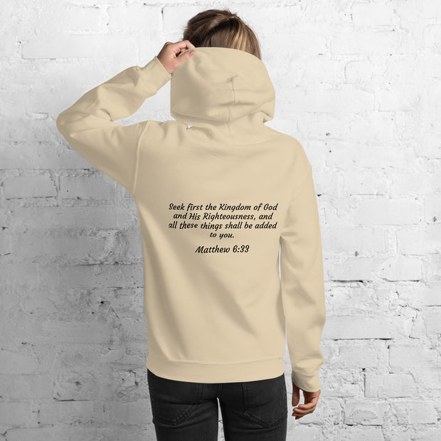 Women Kingdom Verified Hoodie (Scripture in black)