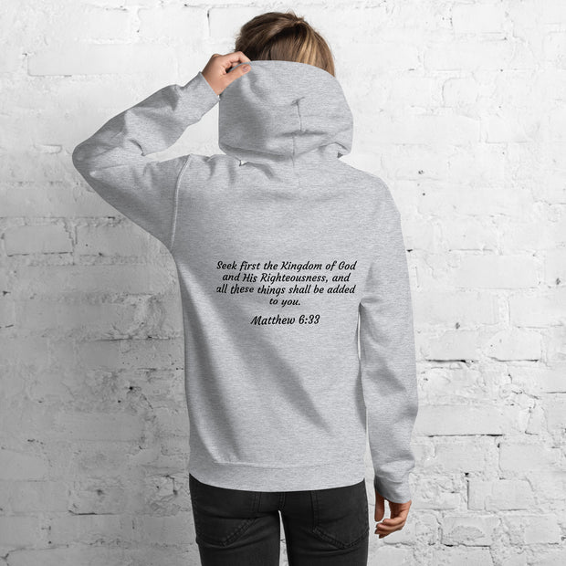 Women Kingdom Verified Hoodie (Scripture in black)