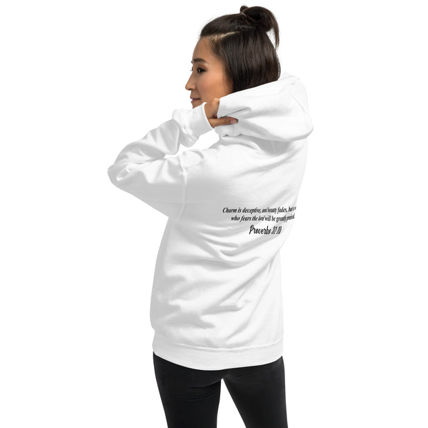 High Value Woman Hoodie (black writing)