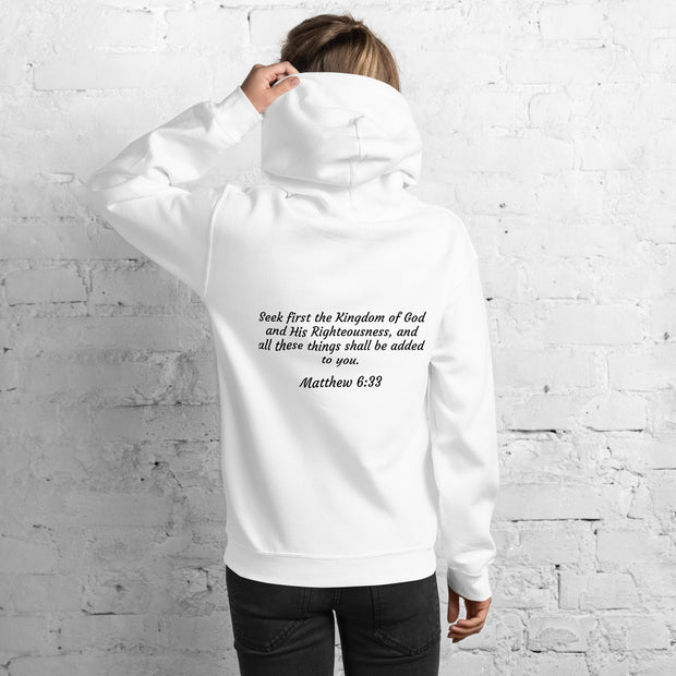 Women Kingdom Verified Hoodie (Scripture in black)