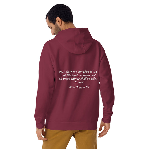 Men Kingdom Verified Hoodie (Scripture in white)