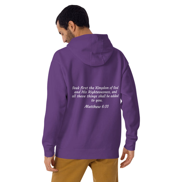 Men Kingdom Verified Hoodie (Scripture in white)