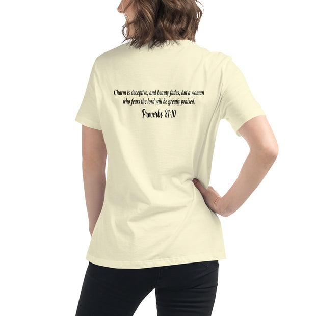 High Value Woman T-Shirt (black writing)