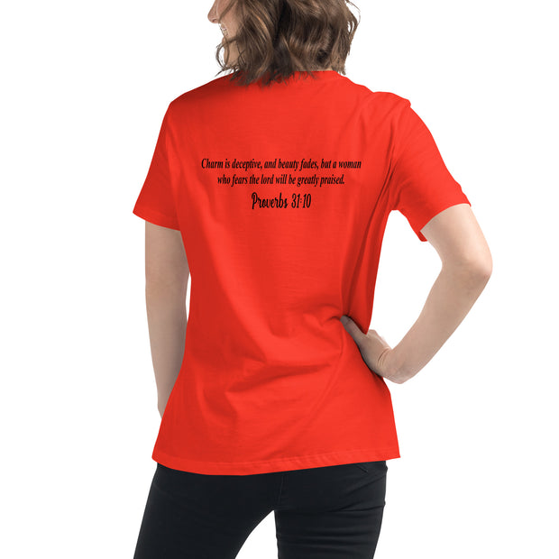 High Value Woman T-Shirt (black writing)