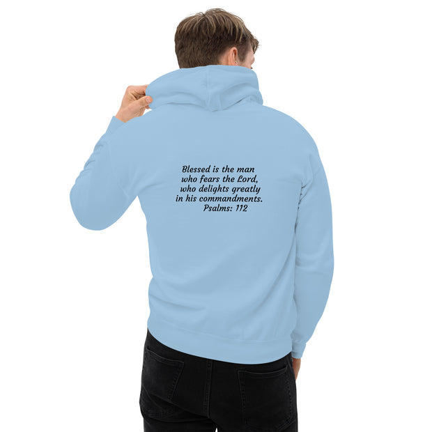 High Value Man Hoodie (black writing)