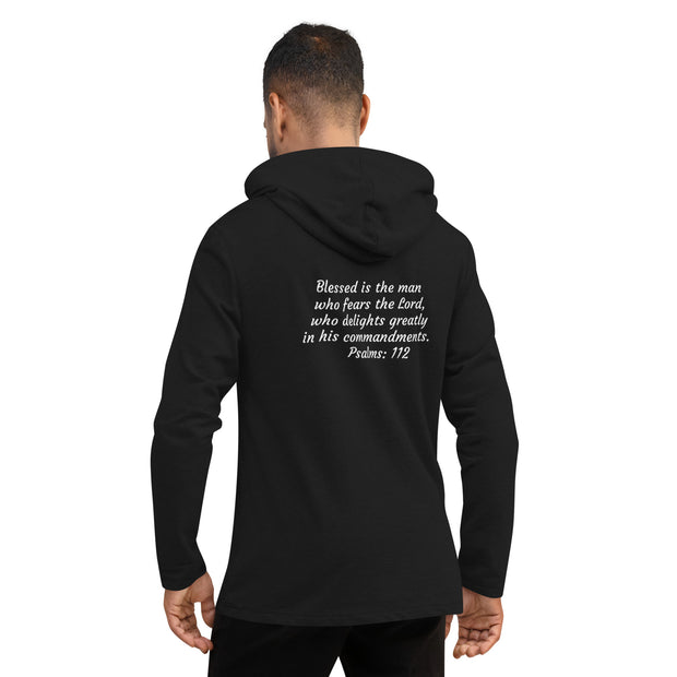 High Value Man  Lightweight Hoodie (white writing)