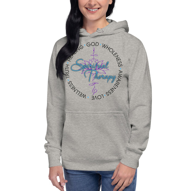 Women Spiritual Therapy Hoodie (black writing)