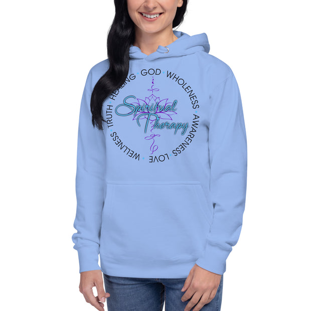 Women Spiritual Therapy Hoodie (black writing)