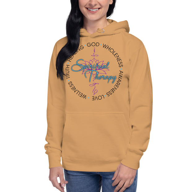 Women Spiritual Therapy Hoodie (black writing)