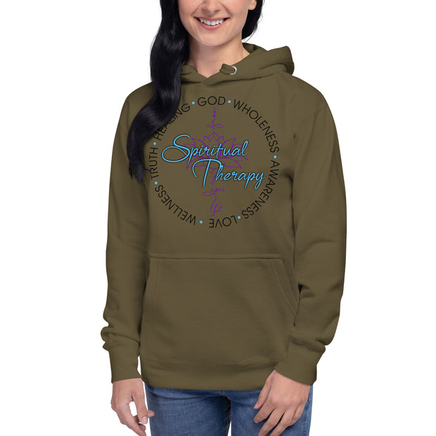 Women Spiritual Therapy Hoodie (black writing)