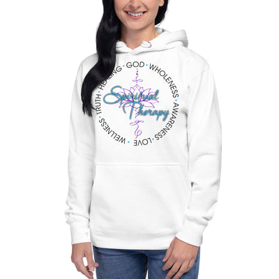 Women Spiritual Therapy Hoodie (black writing)